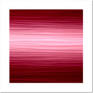 Pink Gradient Stripe Pattern Posters and Art